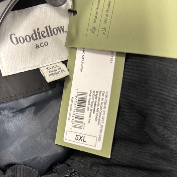 Men's Big & Tall Corduroy Collar Midweight Puffer Jacket - Goodfellow & Co 5XL - Picture 4 of 4